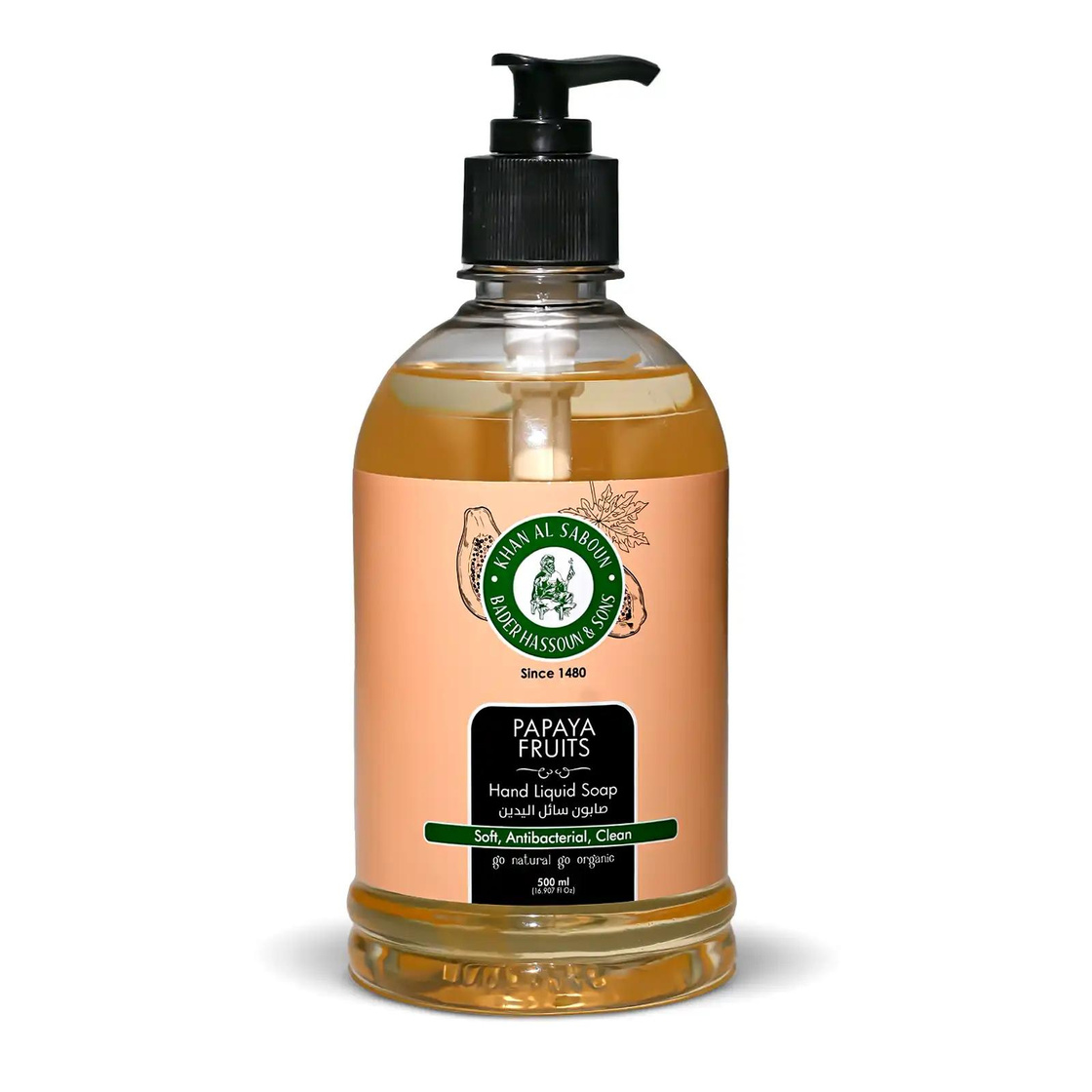 Soap / Jabón —Papaya Liquid Soap (500ml)